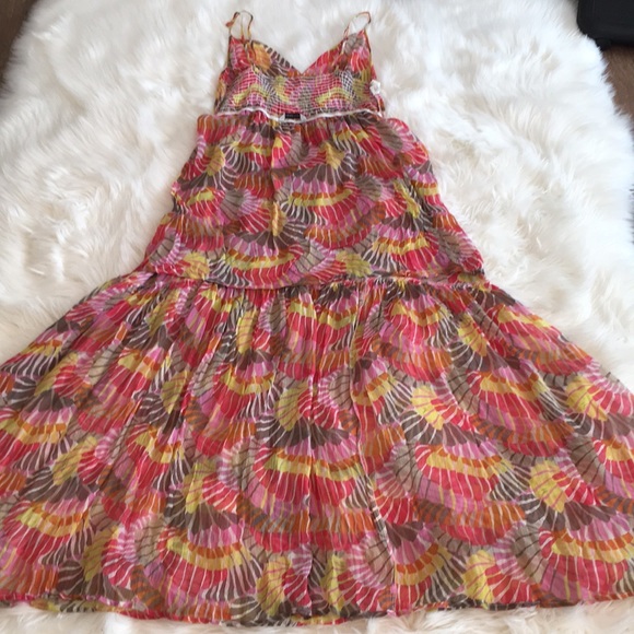 Trina Turk Floral Print Silk Belted Maxi Dress - Picture 10 of 14